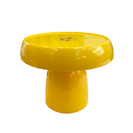 Boleira Cogumelo Grande Prato Doces Só Boleiras Amarelo Gema