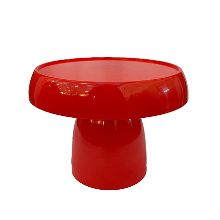 Boleira Cogumelo Grande Prato Doces Só Boleiras Vermelho