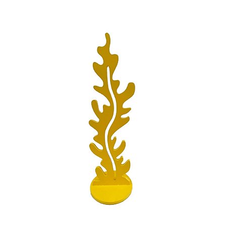 Alga Mdf Modelo 2 Médio Amarelo Gema Decorativo Festa
