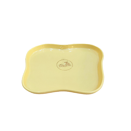 Bandeja Orgânica Só Boleiras 180 Amarelo Butter Decorativa