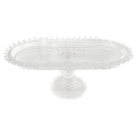PRATO CRISTAL OVAL BORDA CORACAO