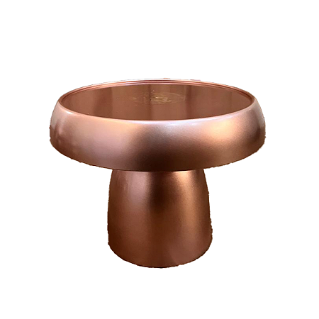 Boleira Cogumelo Grande Prato Doces Só Boleiras Rose Gold