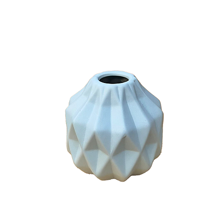 Mini Vaso Geometrico Azul Bebe Fosco