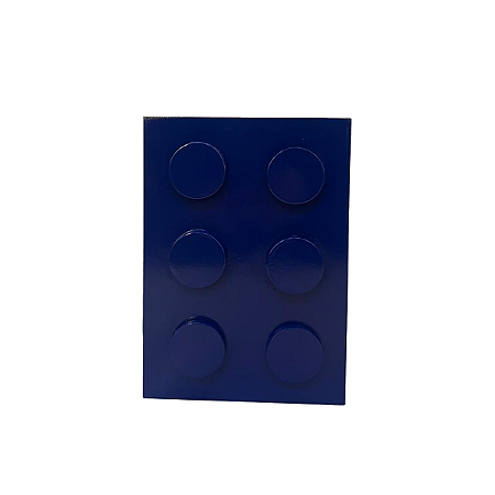 Cubo Pecinha De Montar MDF Retangular Azul Marinho Decoração