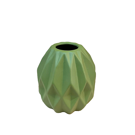 Vaso Geometrico Peq Verde Menta Fosco