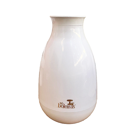 VASO COGUMELO GRANDE BRANCO