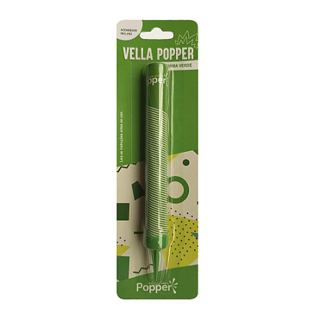 Vela Popper Fontana Chama Verde Decoração Festas