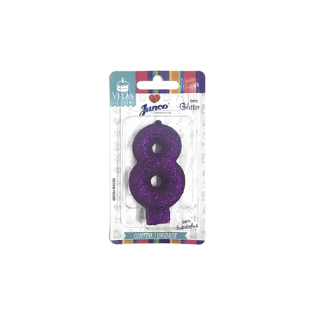 VELA GLITTER LILAS 8