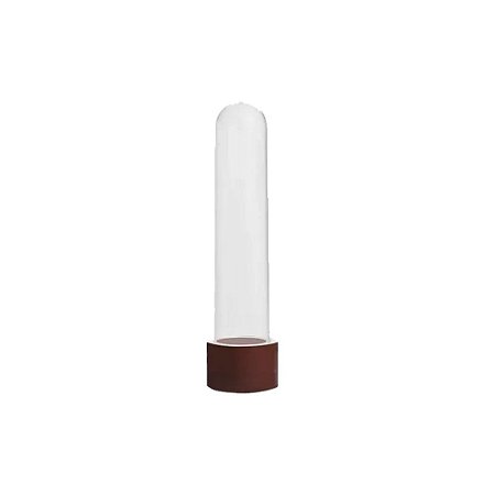 Tubete Decoração Balinhas Marrom 12CM Plástico 10Uni