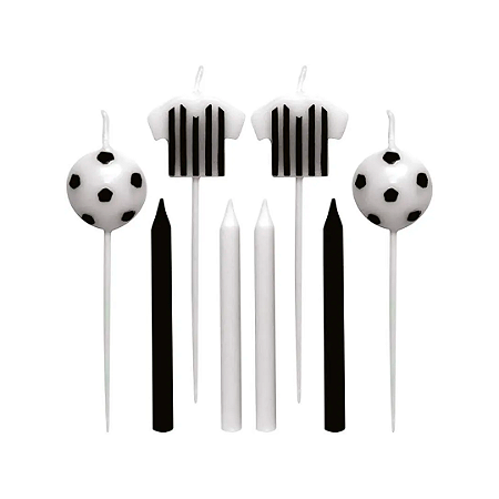 VELA DE FUTEBOL SILVER LISTRADA