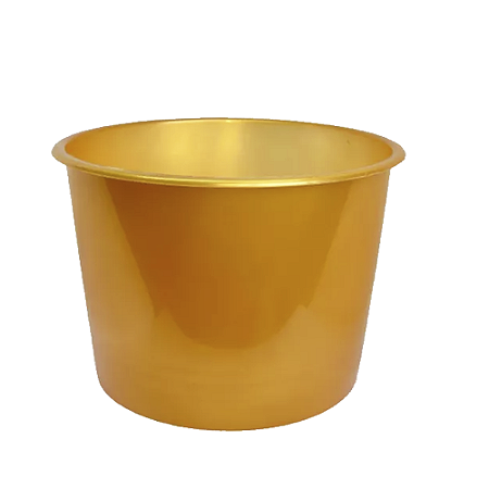Balde De Pipoca Festas Lembrancinhas Decorativo Dourado 1,5L
