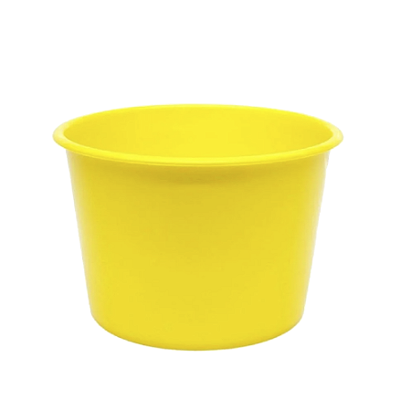 Balde De Pipoca Festas Lembrancinhas Decorativo Amarelo 1,5L