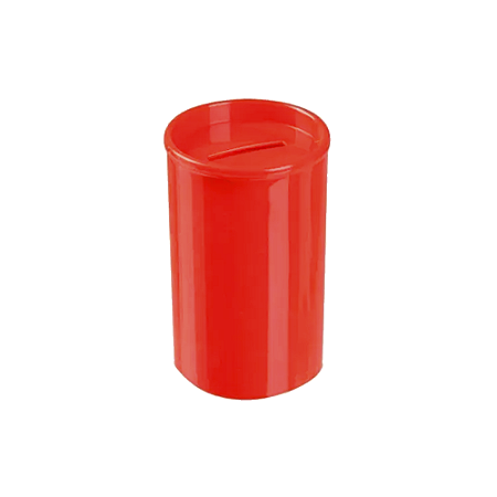 Cofrinho Plástico Lembrancinha Porta Moedas Vermelho