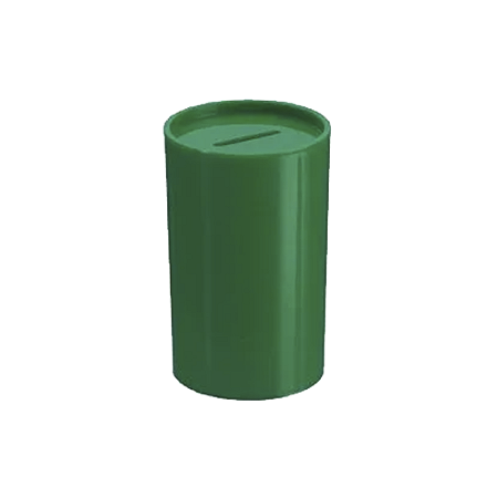Cofrinho Plástico Lembrancinha Porta Moedas Verde Bandeira
