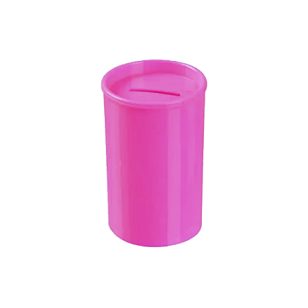 Cofrinho Plástico Lembrancinha Porta Moedas Pink