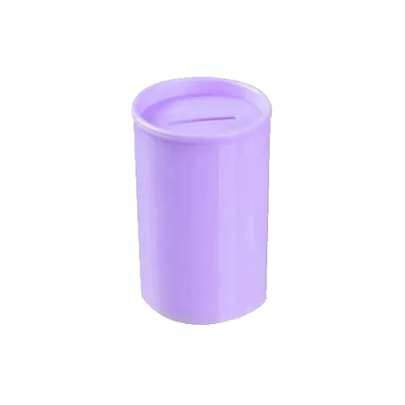 Cofrinho Plástico Lembrancinha Porta Moedas Lilás