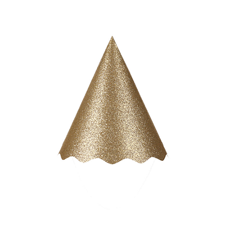 Chapéu Aniversario Rose Gold Metalizado Brilhante 8uni