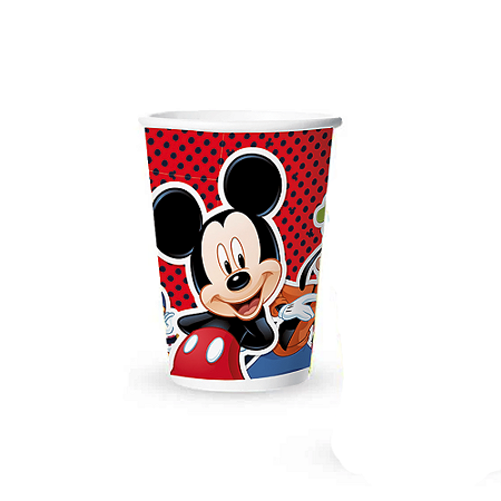 Copo De Papel Mouse Festa Aniversário 180ml 8 unidades