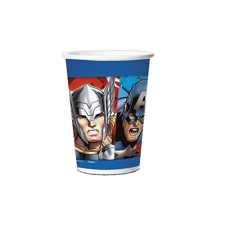 Copo De Papel Super Herois Festa Aniversário 180ml 8 unidades