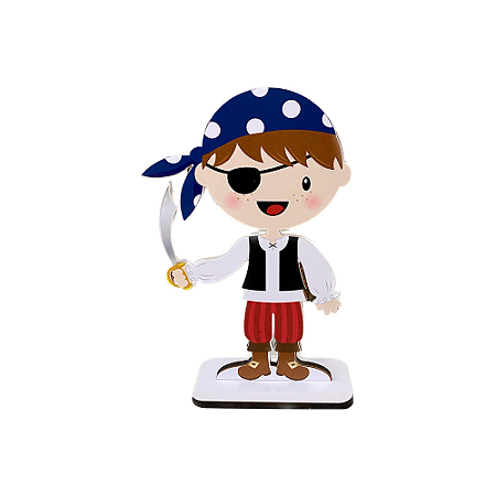 Display Adesivo Decorativo Pirata Placa Totem De Mdf