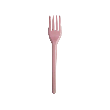 Garfo Descartável Plástico Rosa Sobremesa 50uni Bello