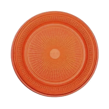 Prato de Bolo Descartável Plástico Laranja 10uni Triktrik