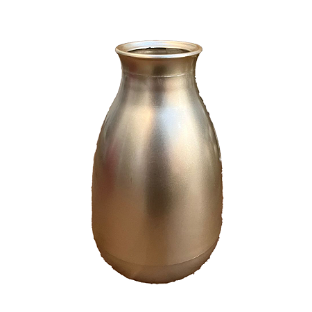 VASO COGUMELO GRANDE DOURADO