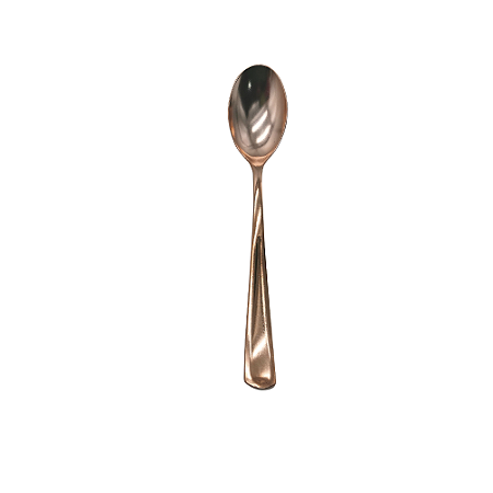 Colher Refeição Descartável Luxo Rose Gold 6unid Make+