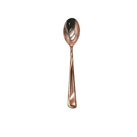 Colher Refeição Descartável Luxo Rose Gold 6unid Make+
