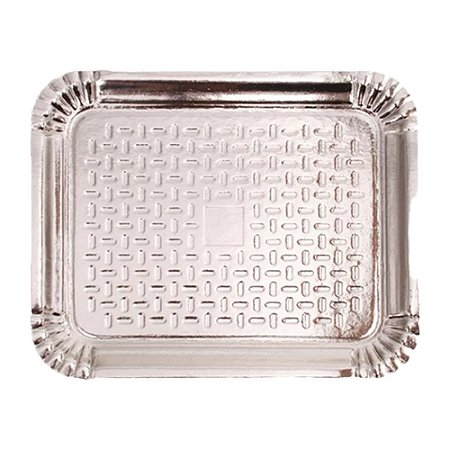 Bandeja Retangular Laminada B06 Prata 1un Papel 37cmx46cm