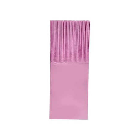 Papel De Seda Franjas Embalagem Balas Rosa 48unid Junco