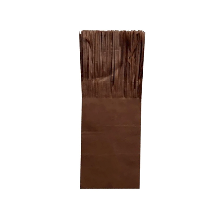 Papel De Seda Franjas Embalagem Balas Marrom 48unid Junco