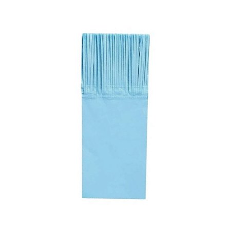 Papel De Seda Franjas Embalagem Balas Azul Claro 48uni Junco