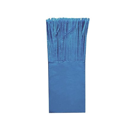 Papel De Seda Franja Embalagem Balas Azul Royal 48uni Junco
