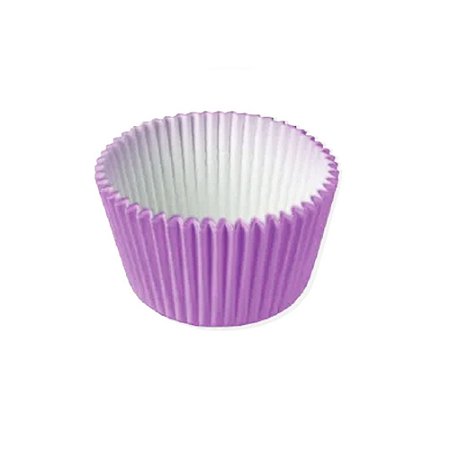 Forma Para Cupcake Bolinho Papel Decorativo Lilás 45uni