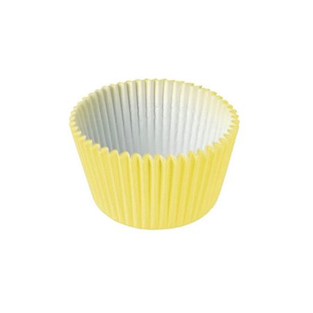 Forma Para Cupcake Bolinho Papel Decorativo Amarela 45uni