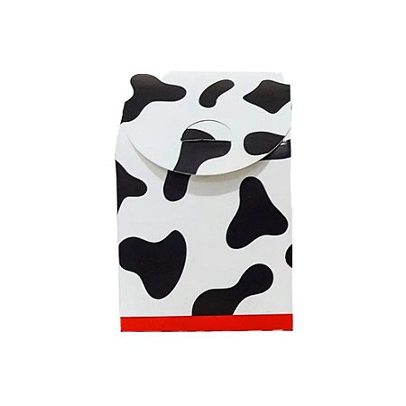 Caixa Milk  Vaquinha Lembrança Decoração Desmontável Papel 8un