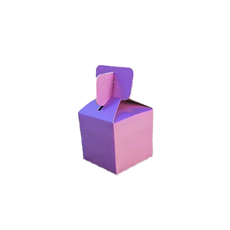 Caixa Lembrancinha Decoração Desmontada Papel Lilás 8un