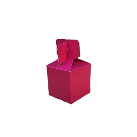 Caixa Lembrancinha Decoração Desmontada Papel Pink 8un