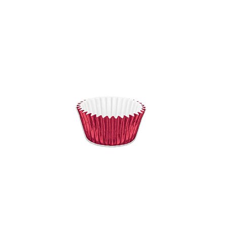 Forminha Papel Laminado Docinhos Vermelho Tam 5 100unid