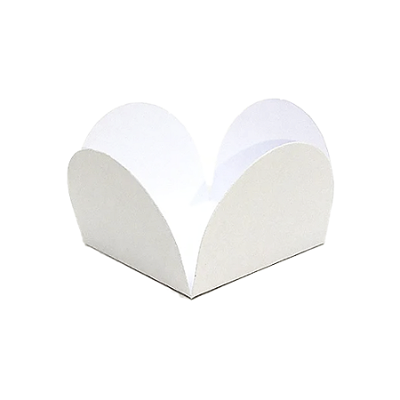 Forminha Docinhos 4 Pétalas Live Color Branco 40unid Junco