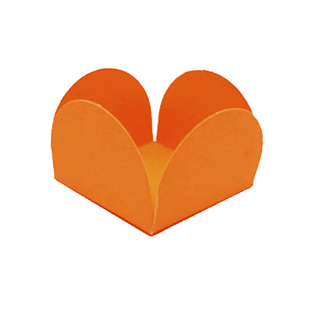 Forminha Docinhos 4 Pétalas Live Color Laranja Neon 40un Junco