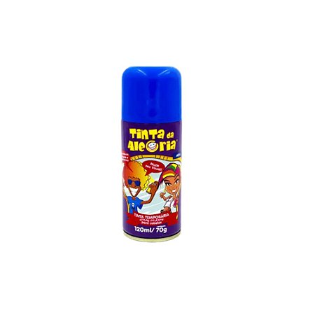 Tinta Alegria Para Colorir Cabelos Spray Azul 120ml Festas