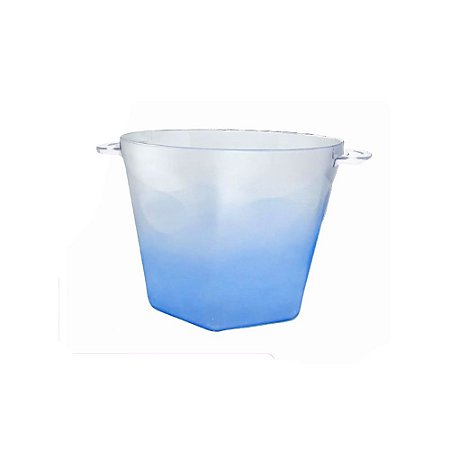 Balde De Gelo Aças Acrílico Azul Bebidas Geladas Decorativo