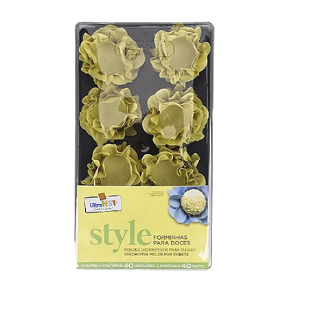 Forminha Style Erva Doce Decoração Para Docinhos Finos 40uni