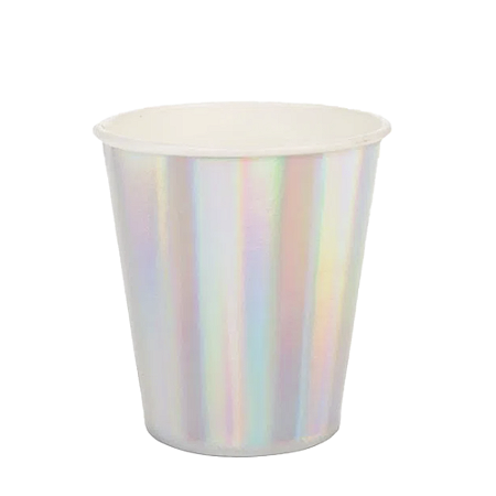 Copo De Papel Liso Frutacor Descartável Festas 270ml 10un