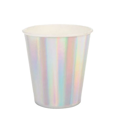 Copo De Papel Liso Frutacor Descartável Festas 270ml 10un
