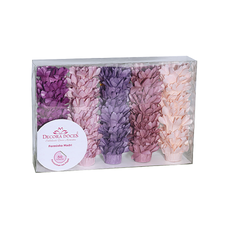 Forminha Madri Kit Boho 16 Decora Doces Embalagem 50 unid