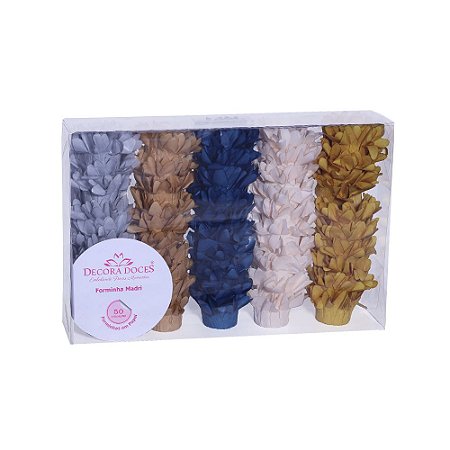 Forminha Madri Kit Boho 14 Decora Doces Embalagem 50 uni