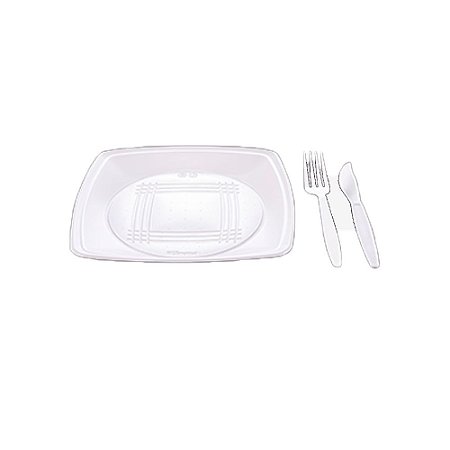 Kit Churrasco 10x10 Descartável Refeições 10unid Prafesta